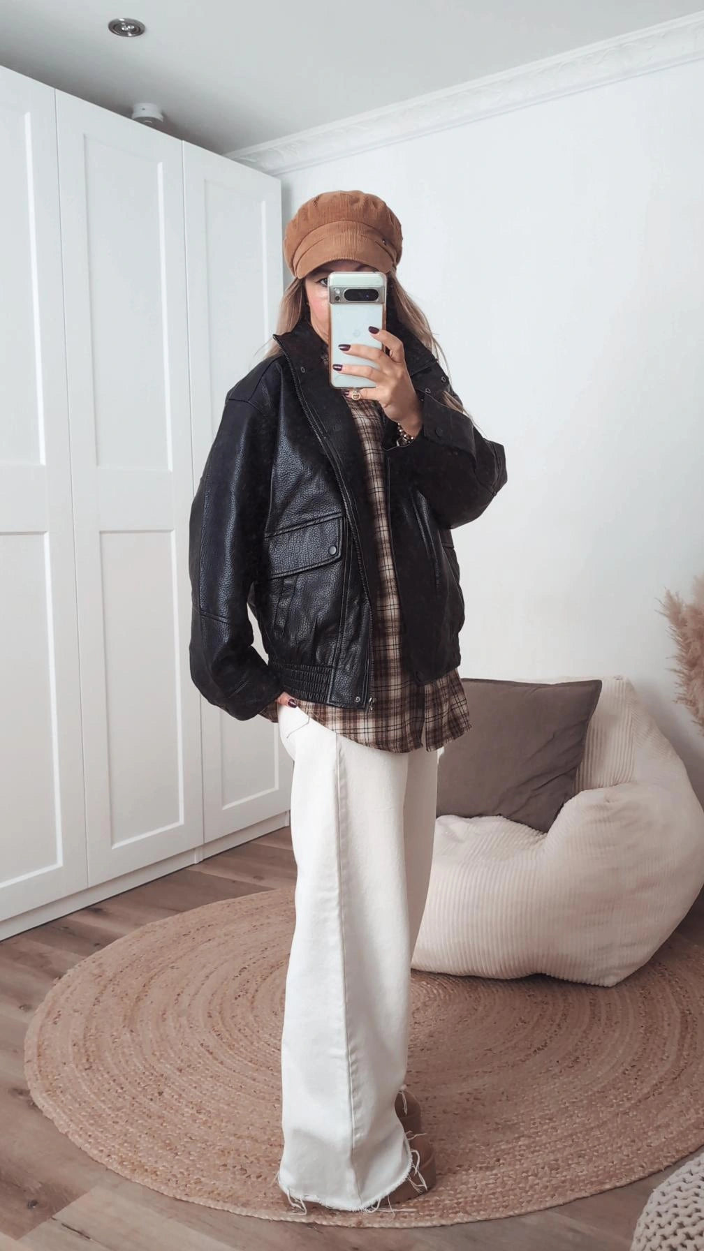 Lederjacke schwarz