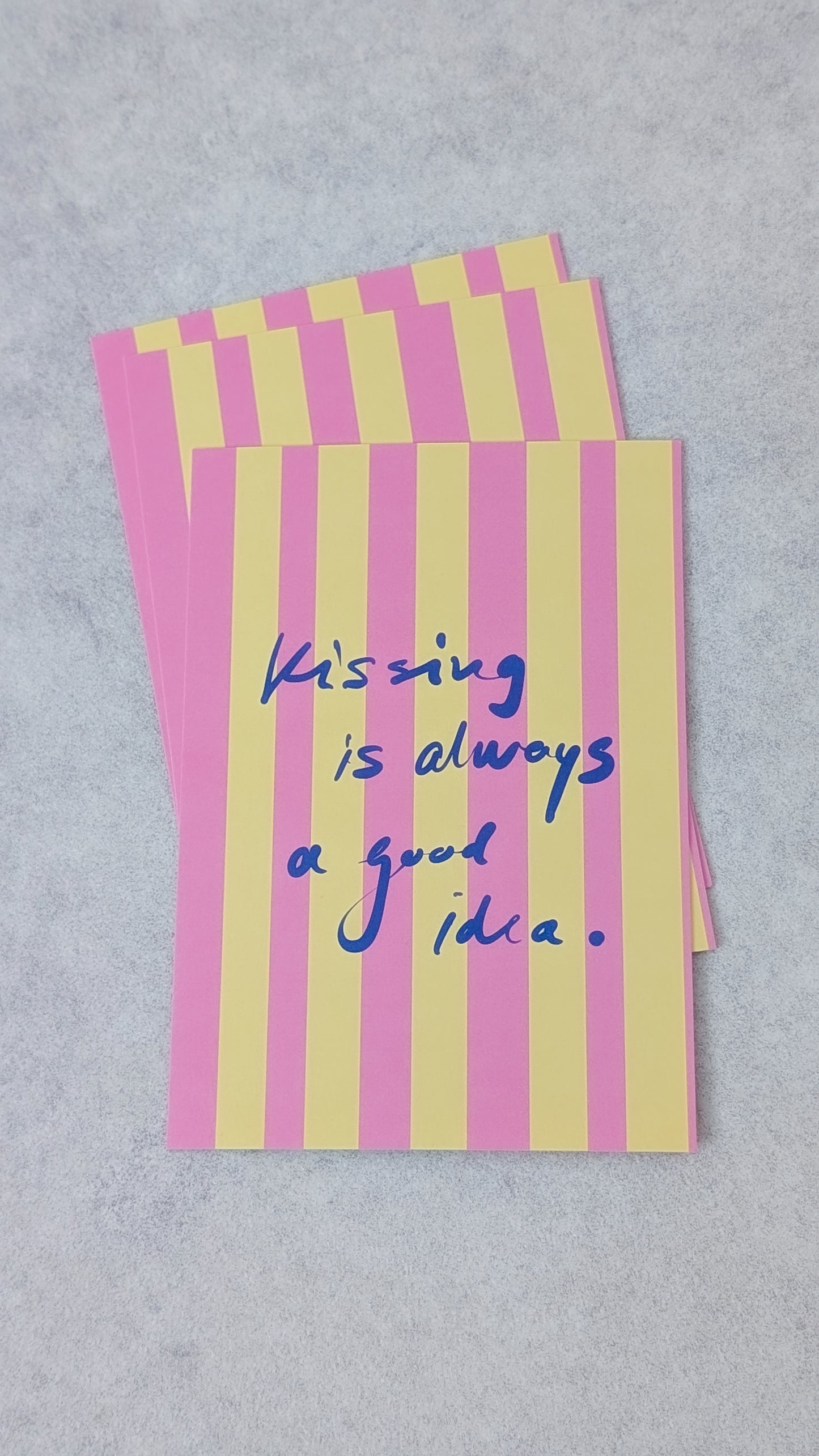 Karte Kissing is always a good idea