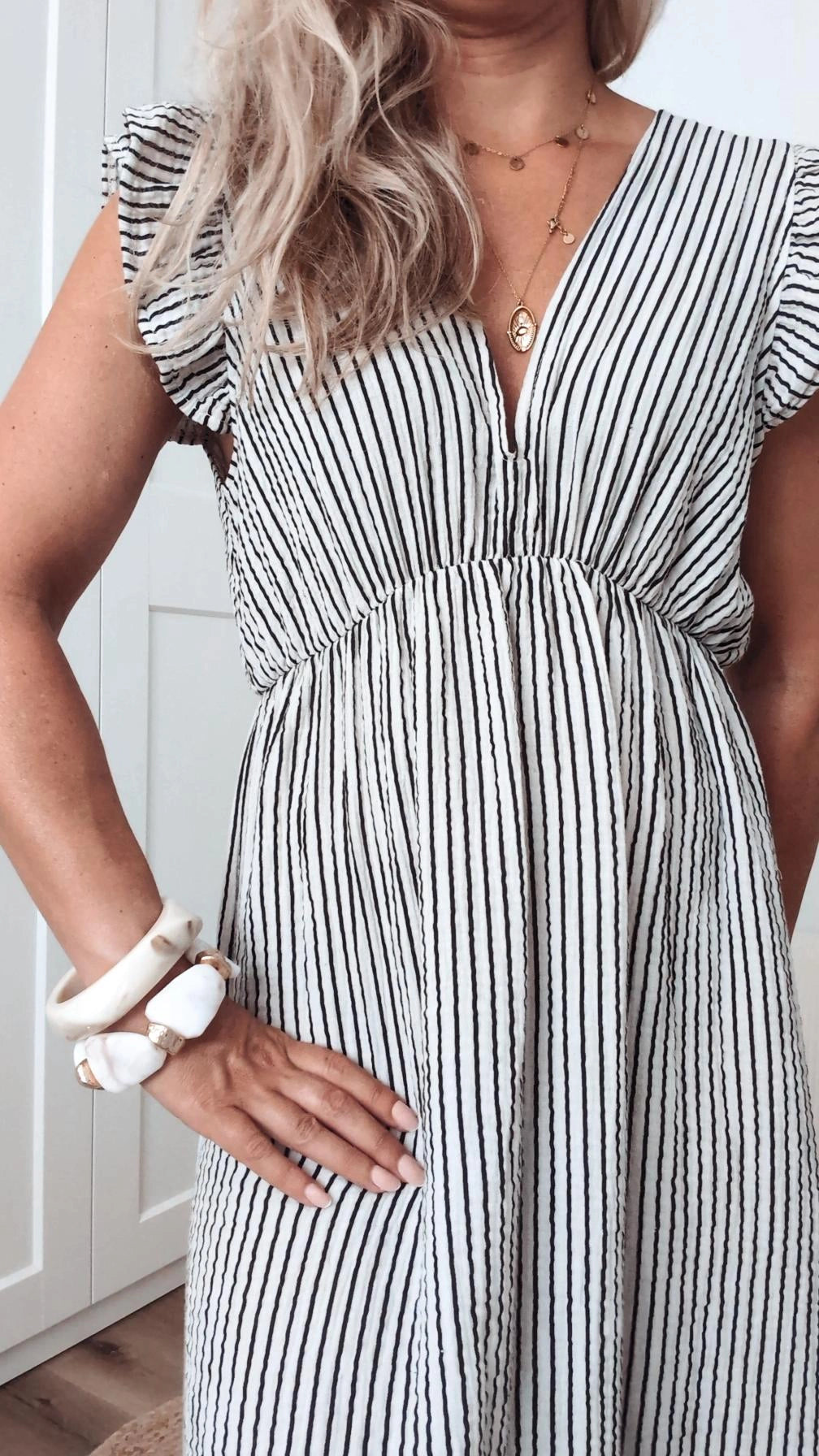 Maxi Kleid gestreift