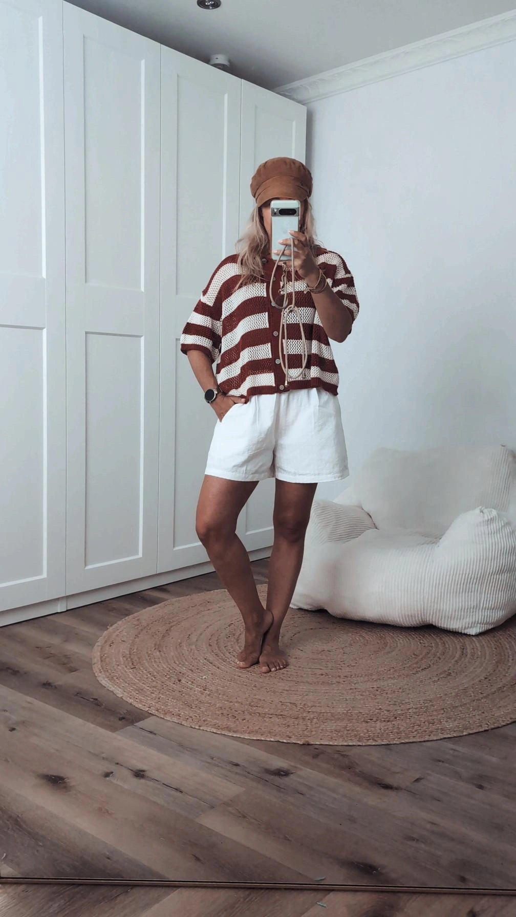 Strickjacke kurzarm