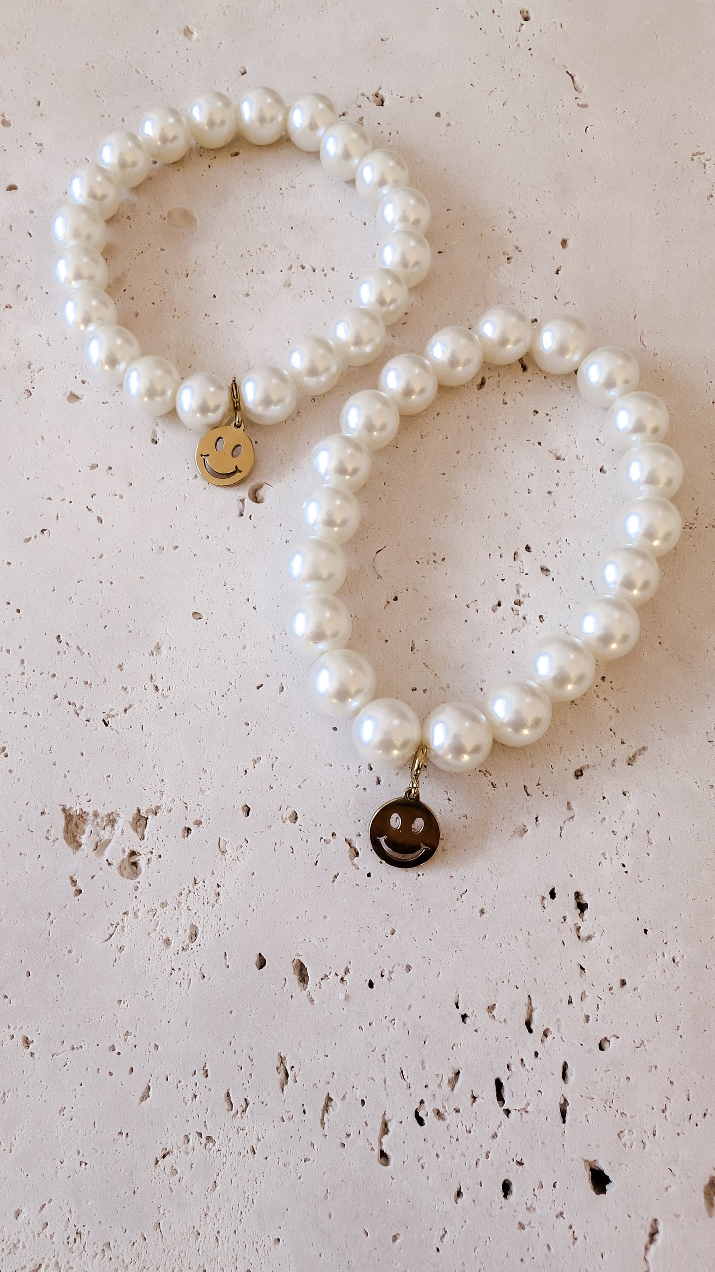 Perlenarmband Smiley