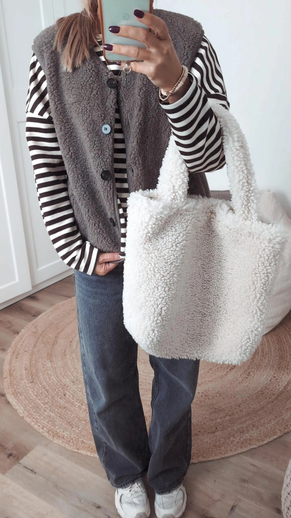Teddy Tasche creme