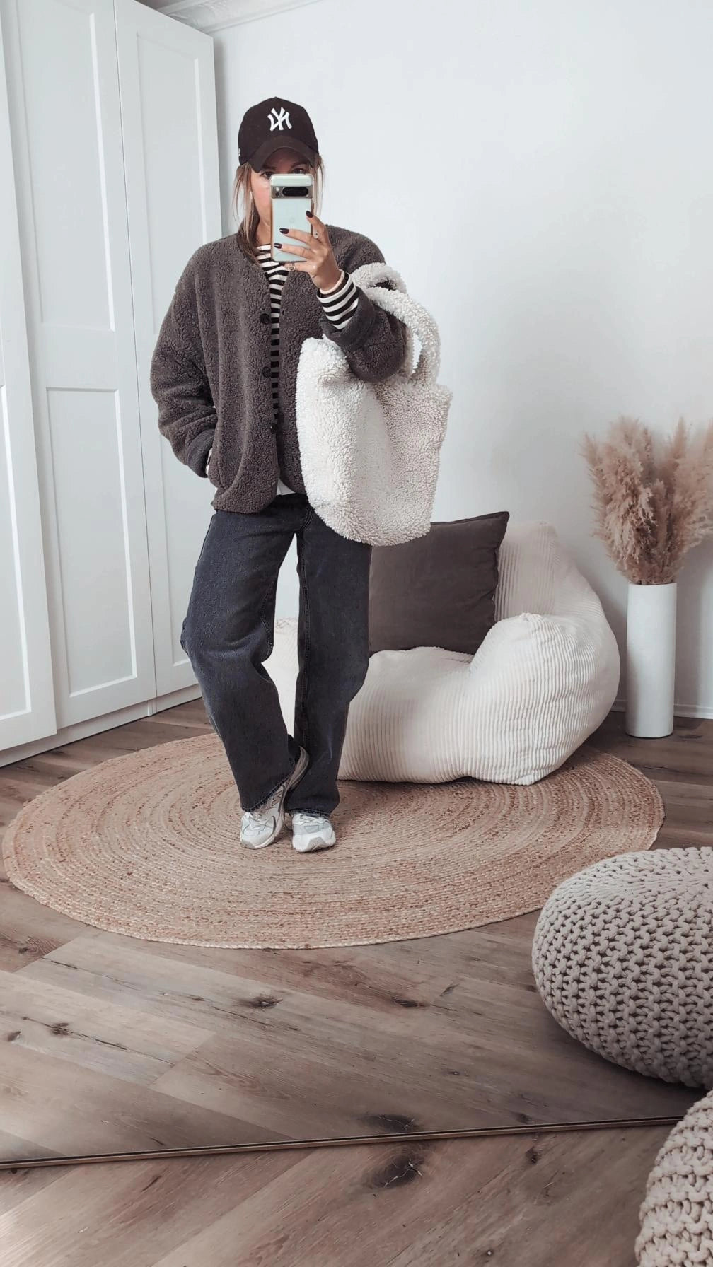 Teddy Jacke taupe