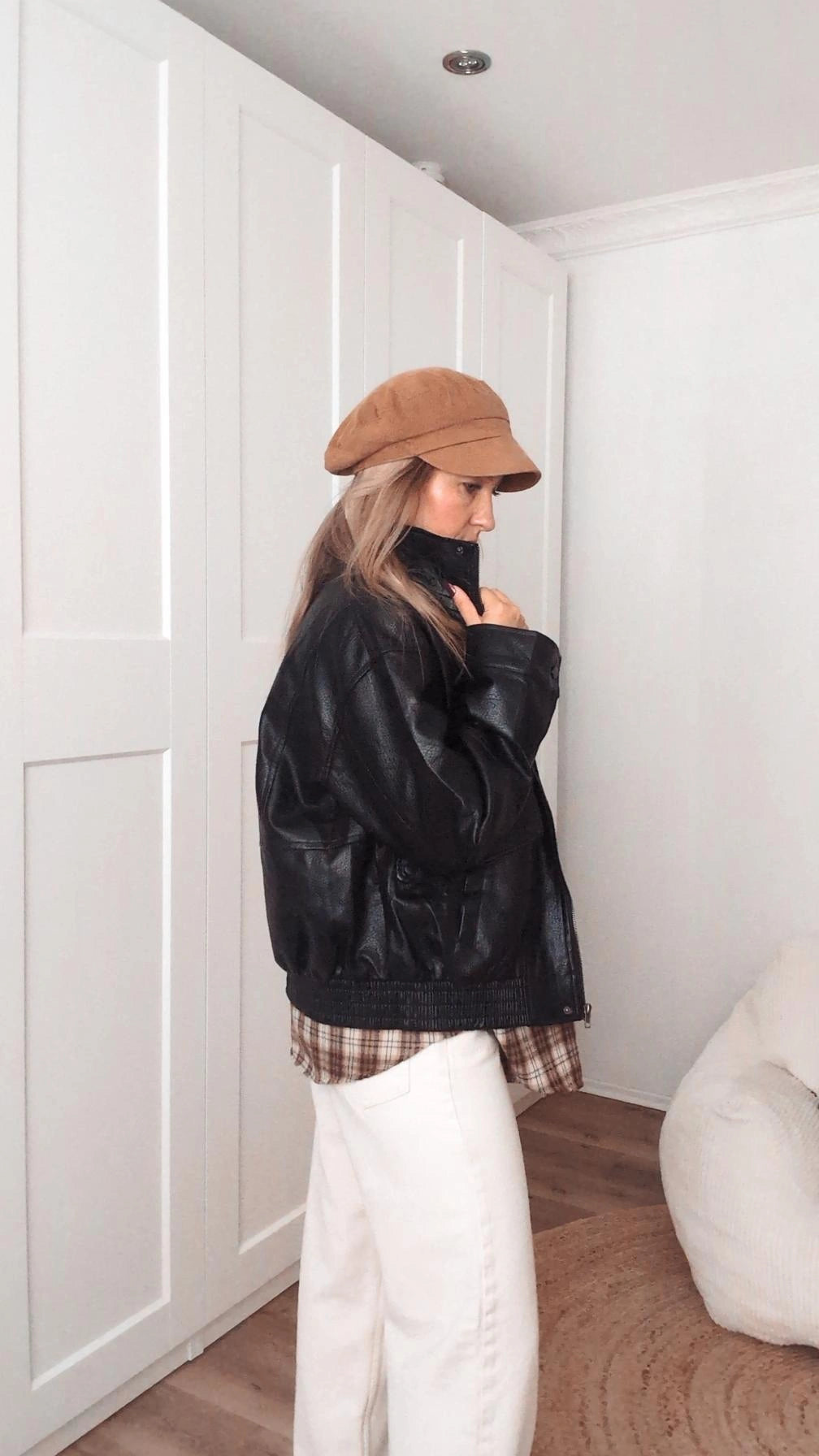 Lederjacke schwarz