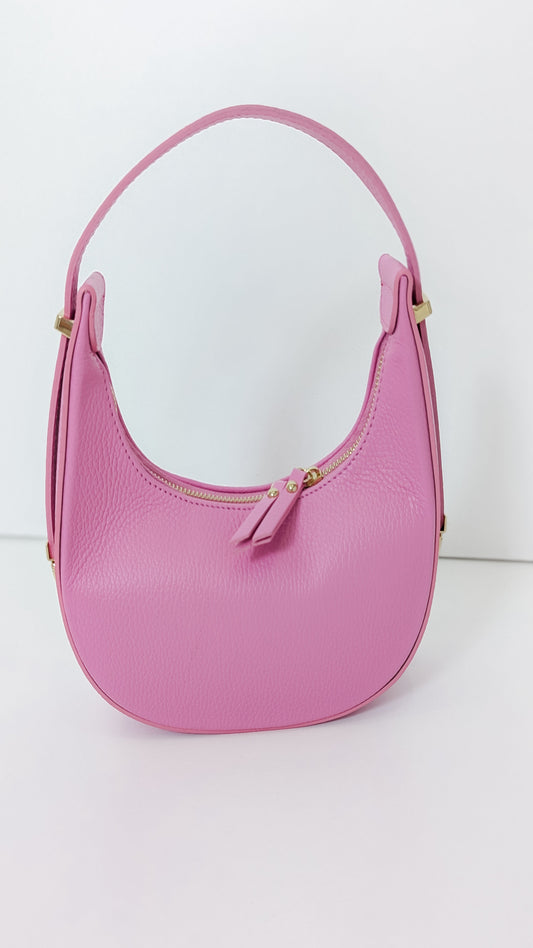 Handtasche aus 100% Echtleder pink