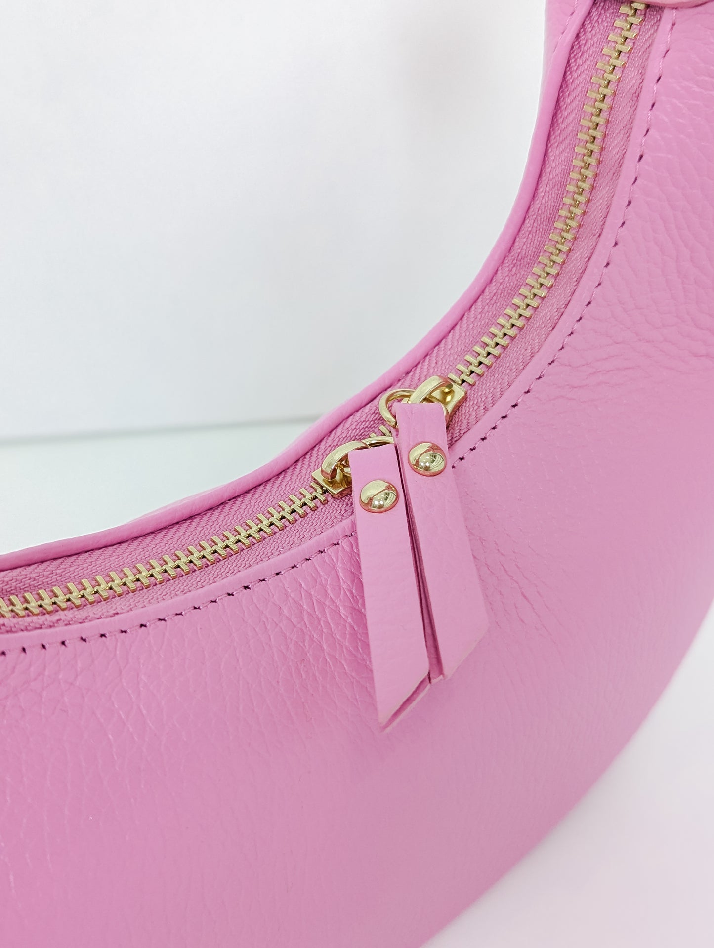 Handtasche aus 100% Echtleder pink