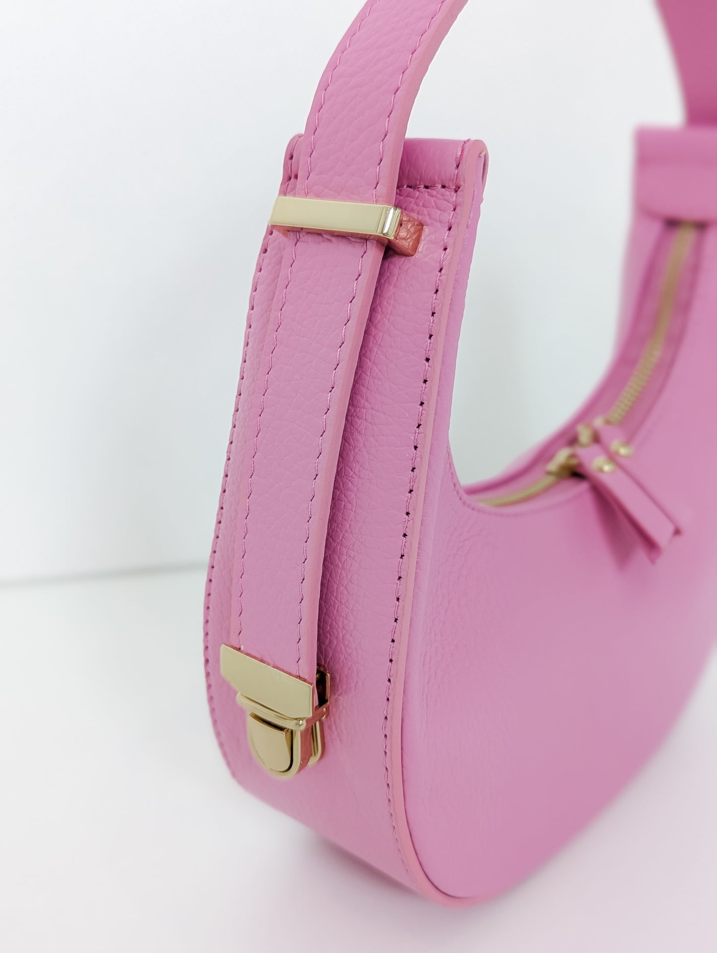 Handtasche aus 100% Echtleder pink