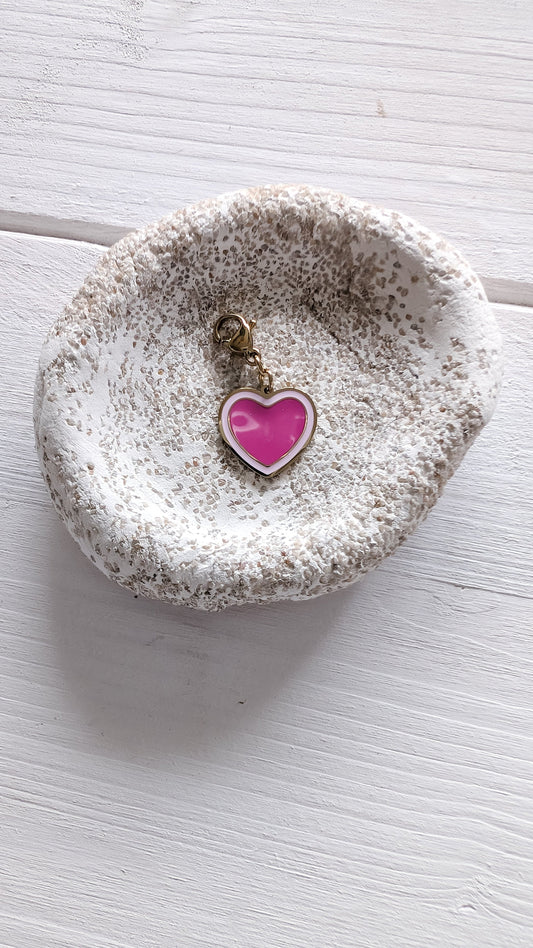 Charm rosa Herz