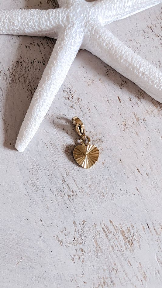 Charm-Anhänger goldenes Herz