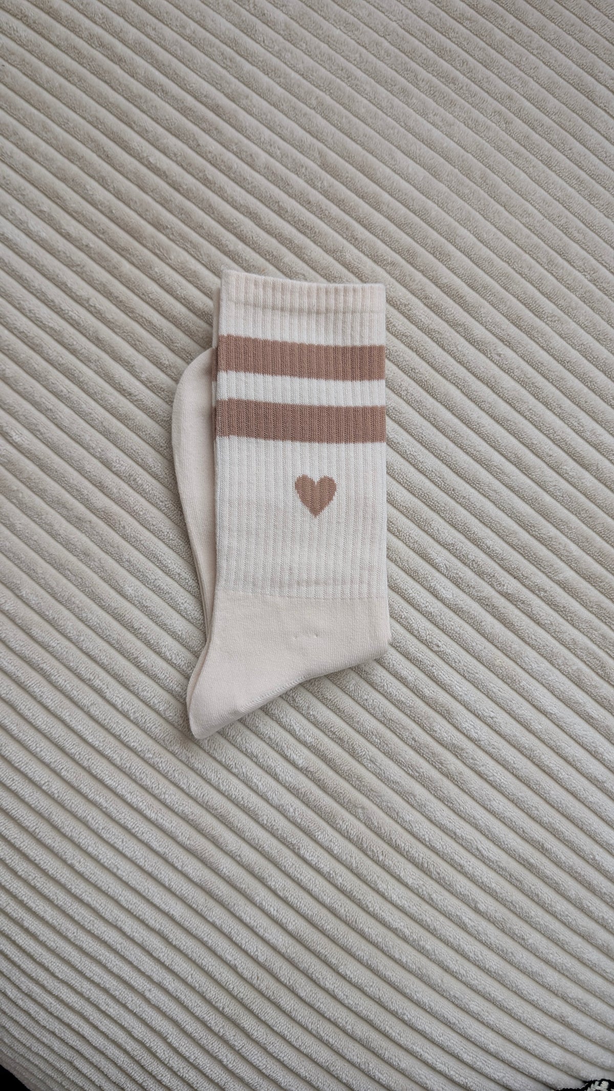 Socken creme beige
