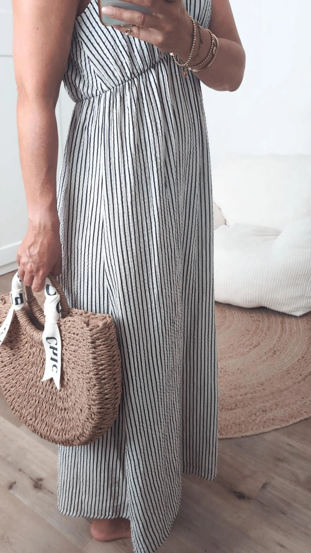 Maxi Kleid gestreift
