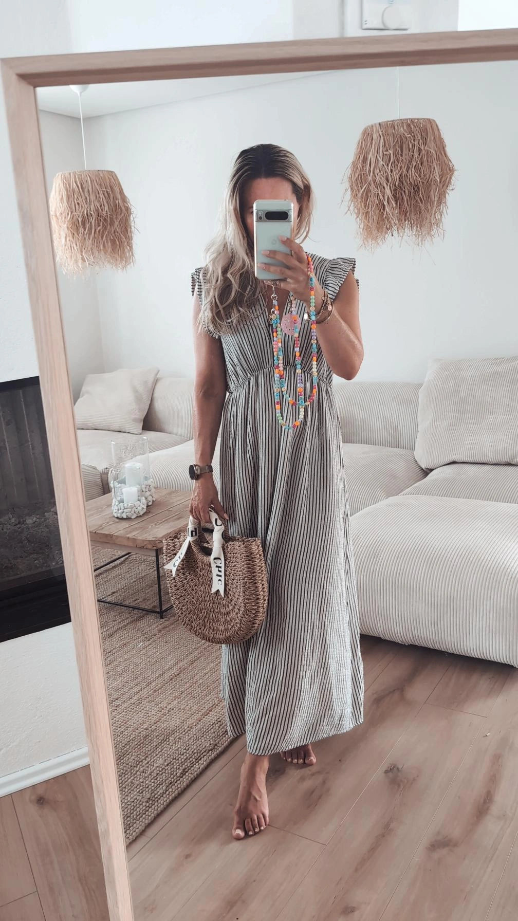 Maxi Kleid gestreift