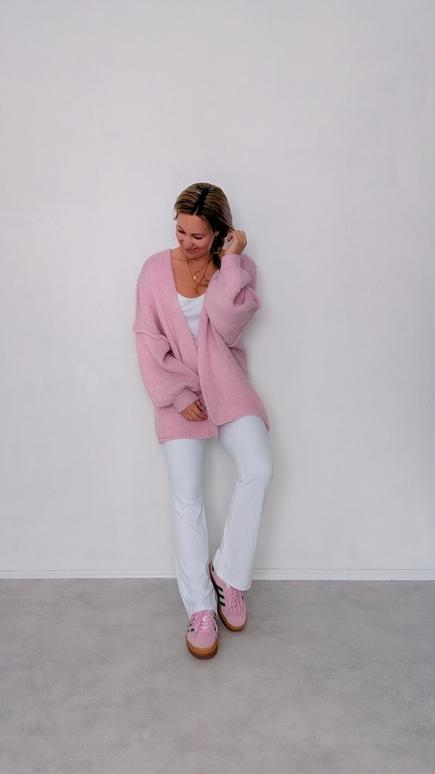 Cardigan rosa