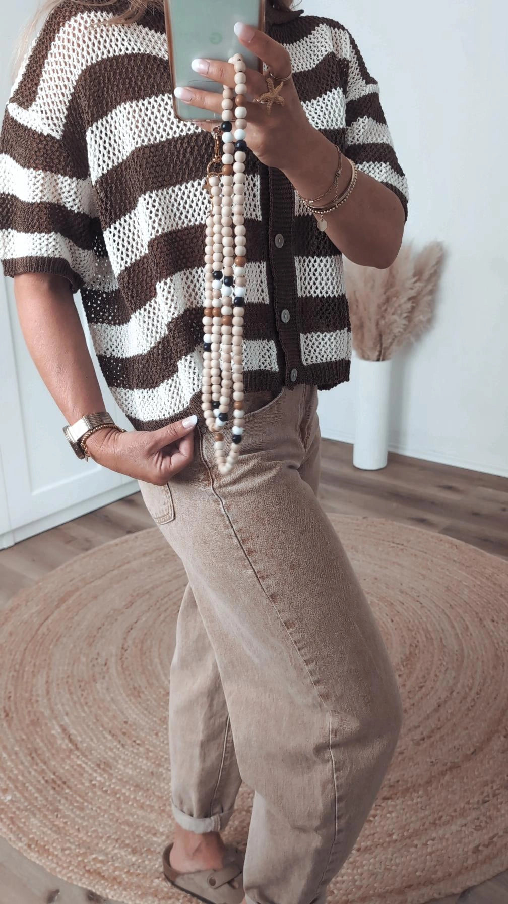 Strickjacke kurzarm