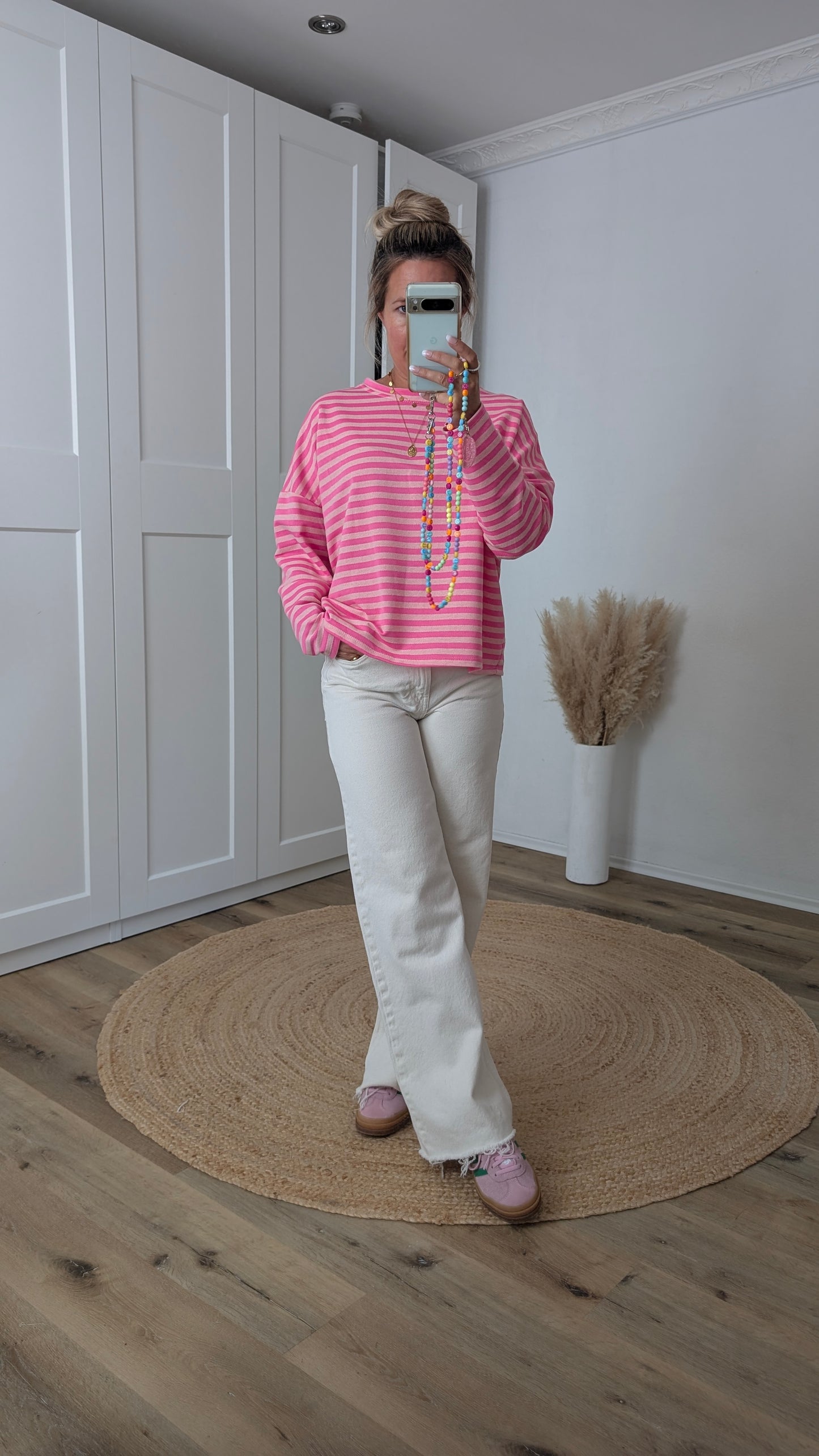 Pullover pink rosa gestreift
