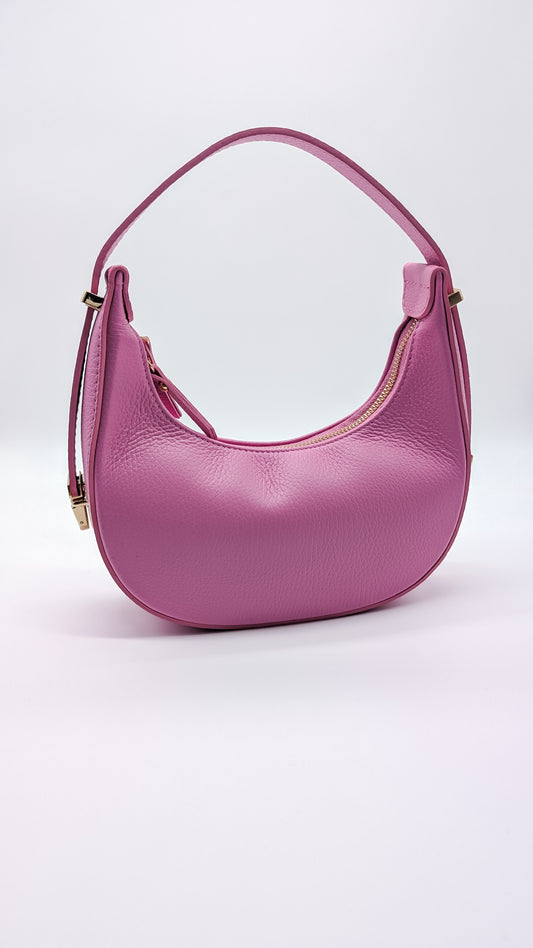 Handtasche aus 100% Echtleder pink