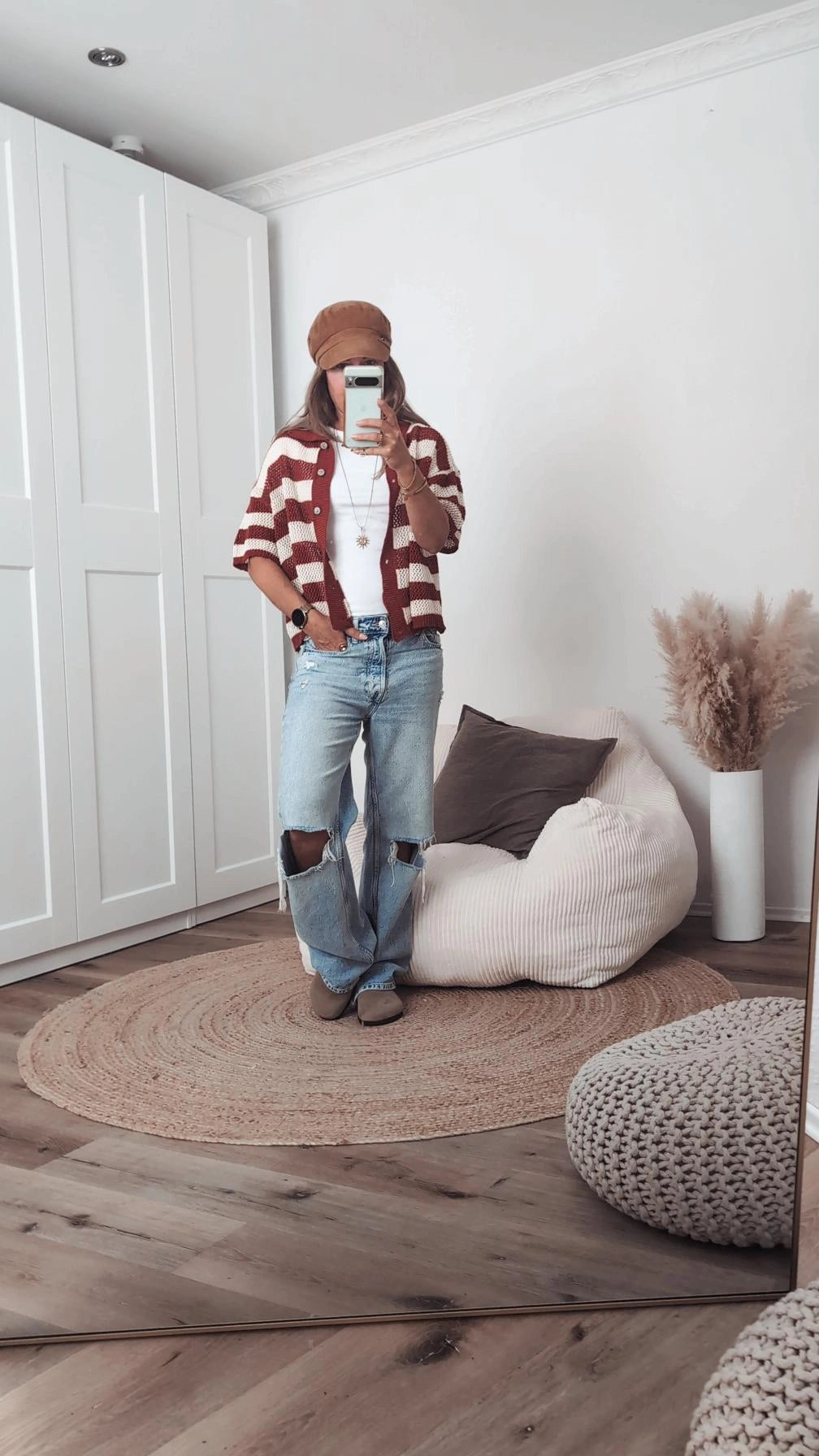 Strickjacke kurzarm