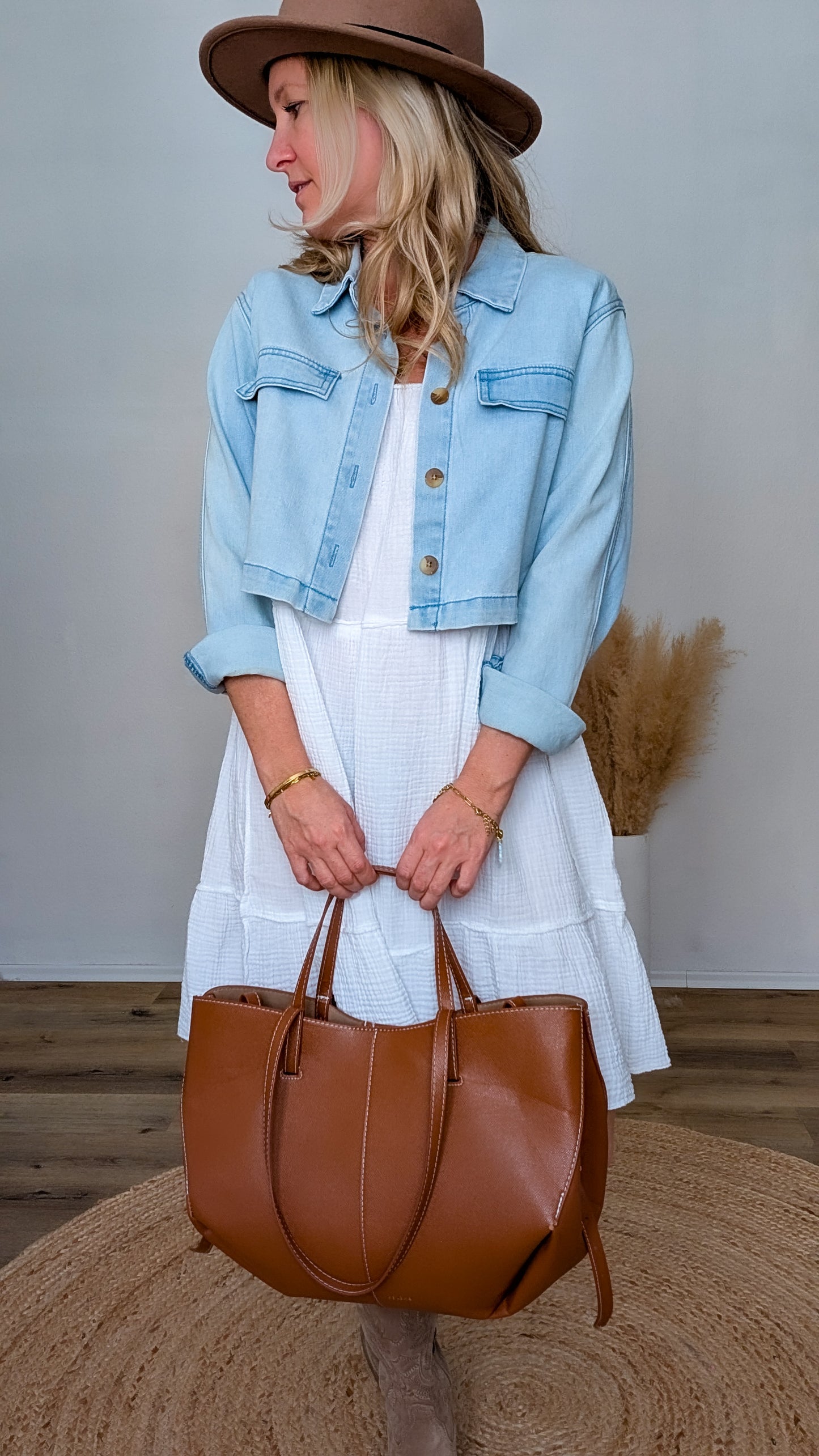 kurze Jeansjacke