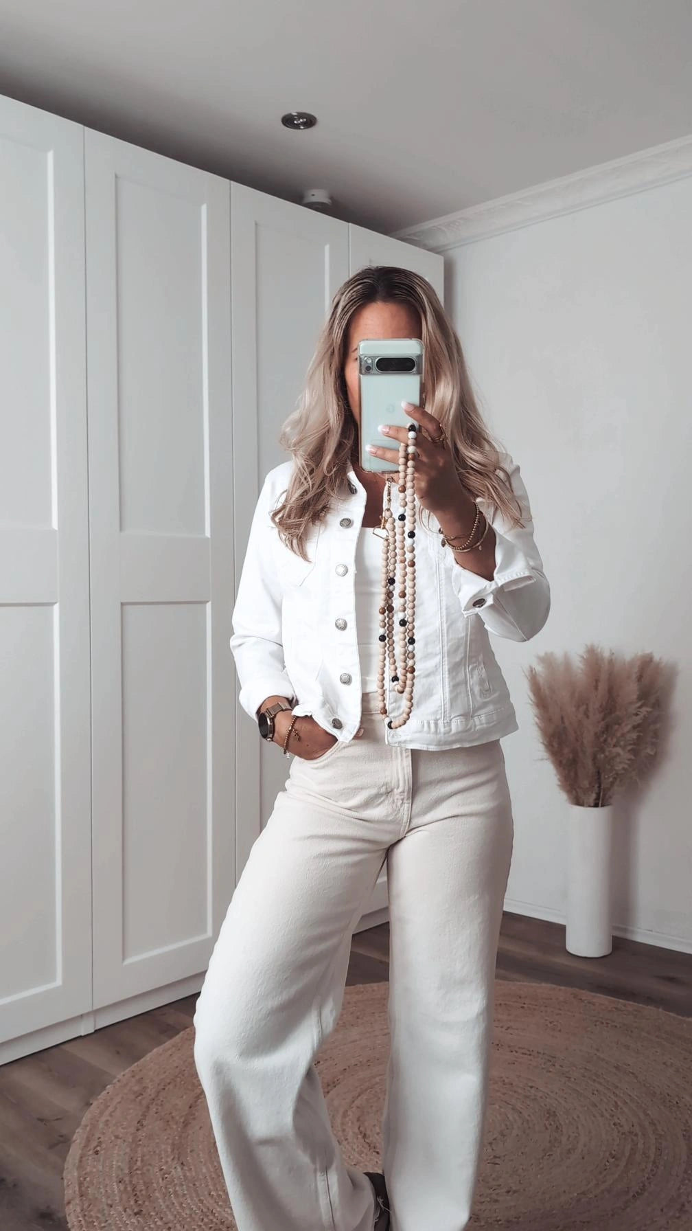 Jeansjacke weiss