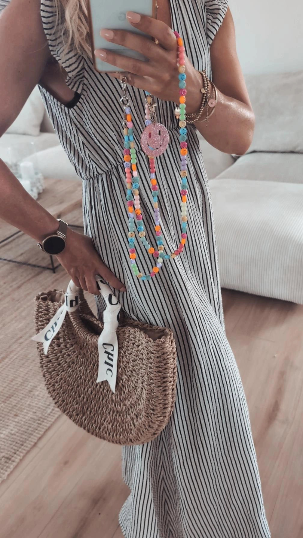 Maxi Kleid gestreift