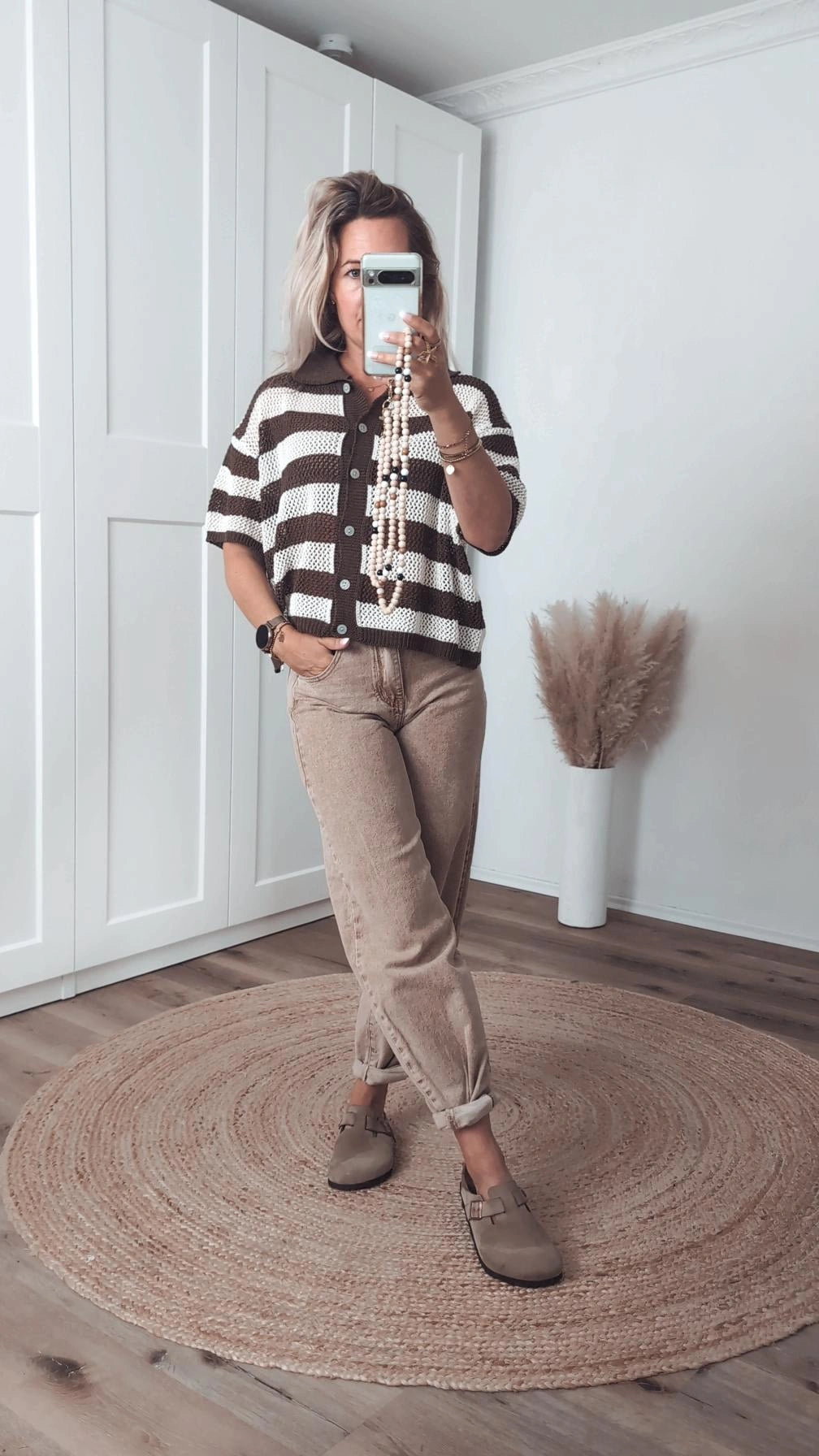 Strickjacke kurzarm