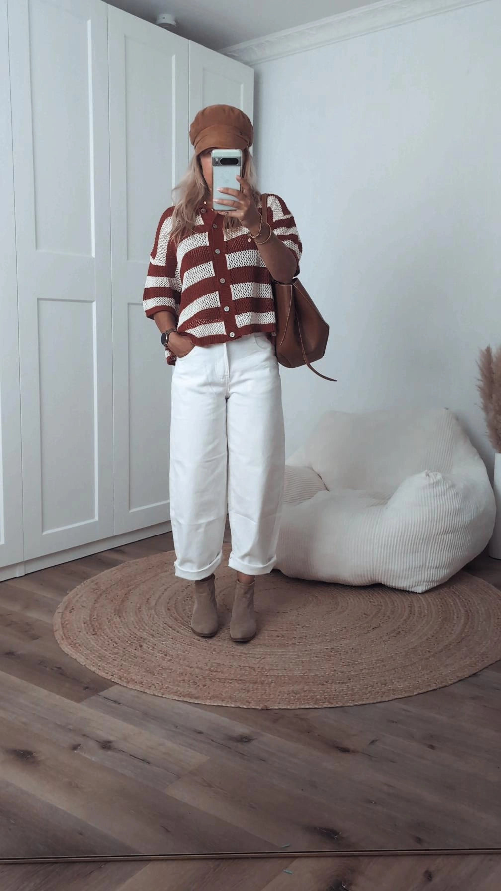 Strickjacke kurzarm