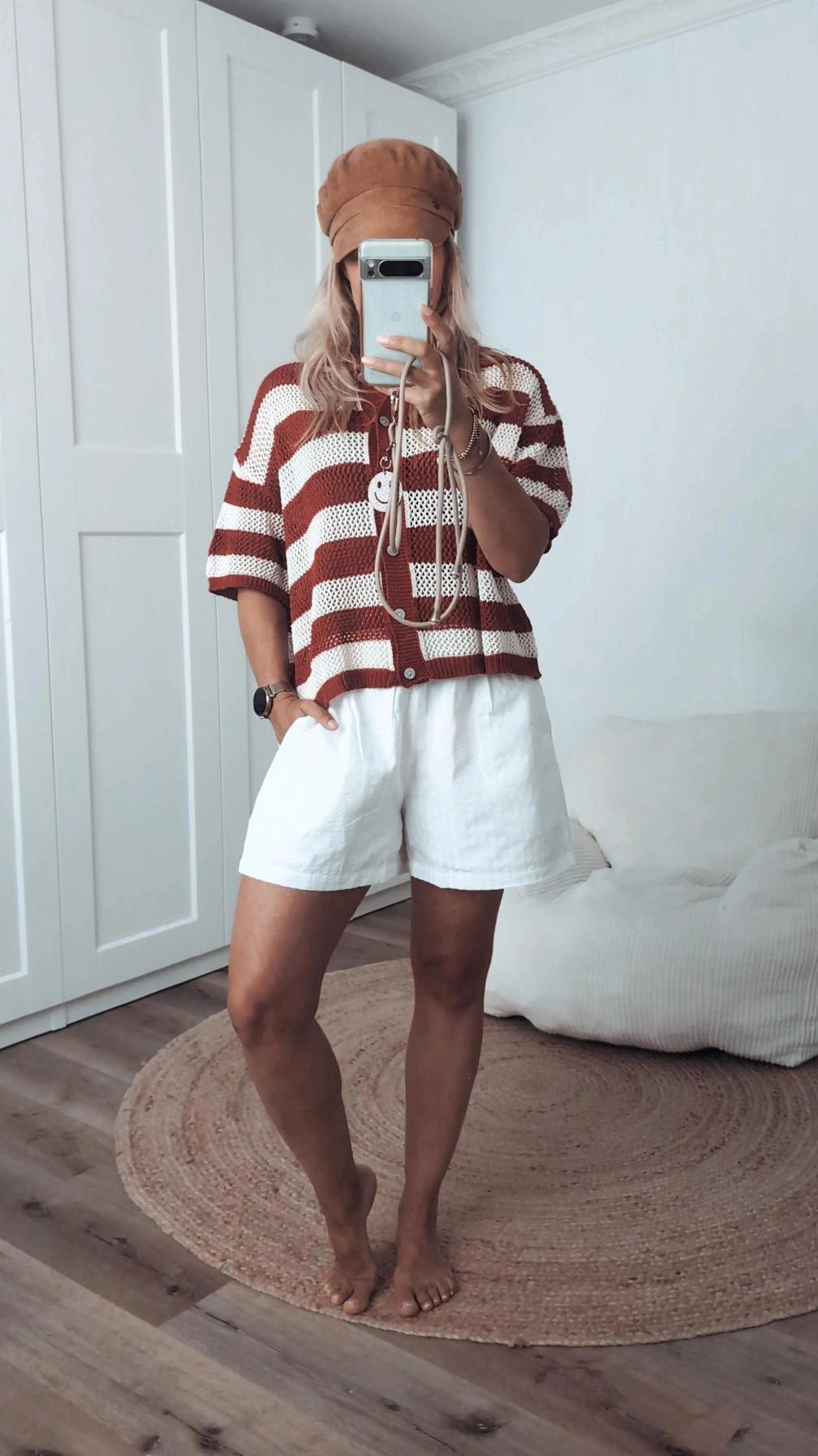 Strickjacke kurzarm