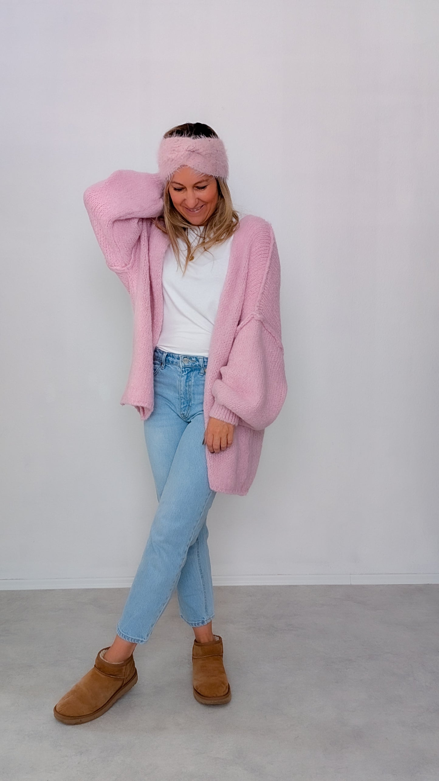 Cardigan rosa