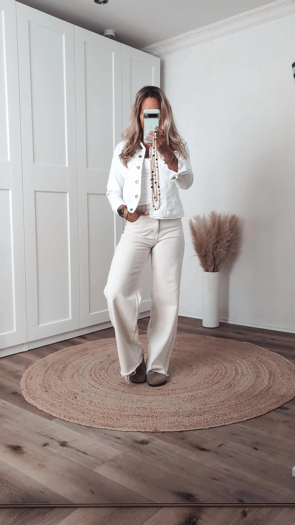 Jeansjacke weiss