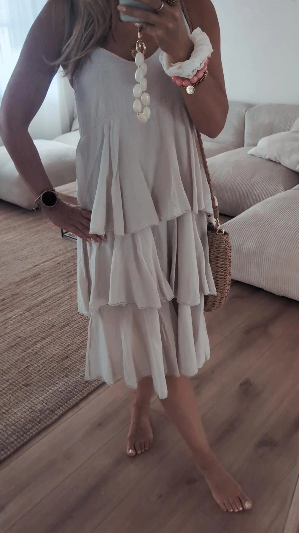 Kleid hellbeige