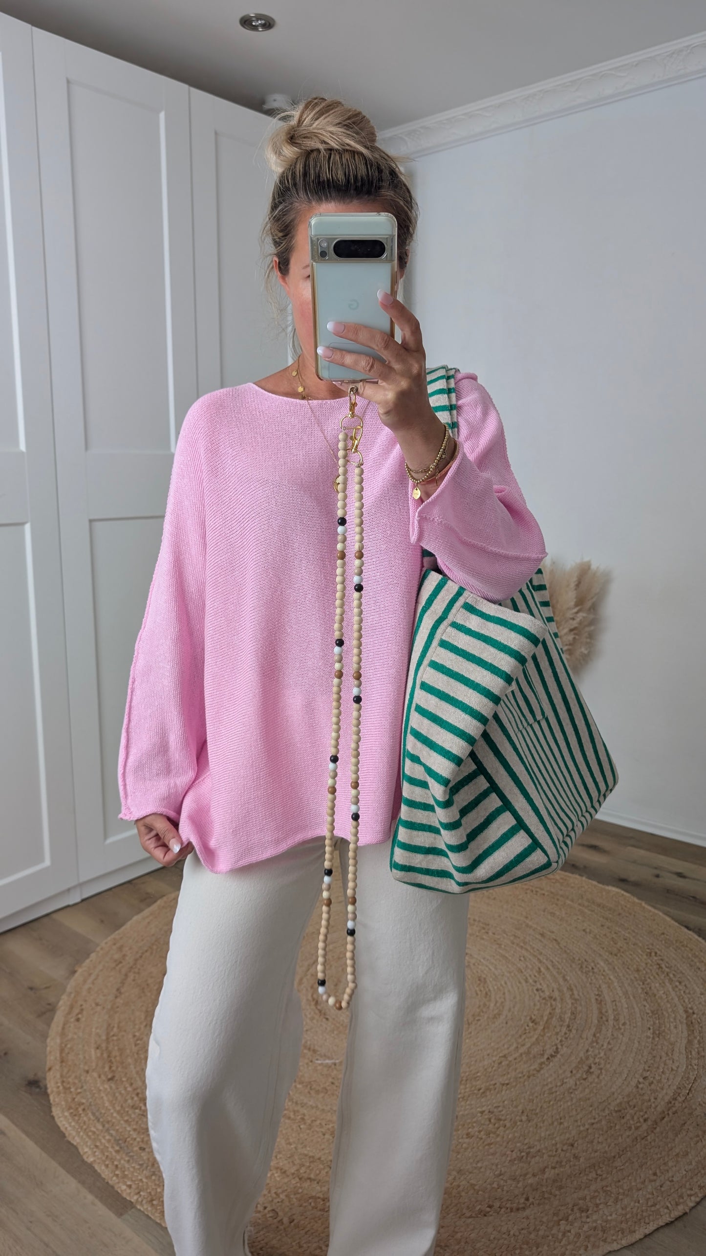 dünner Pullover rosa