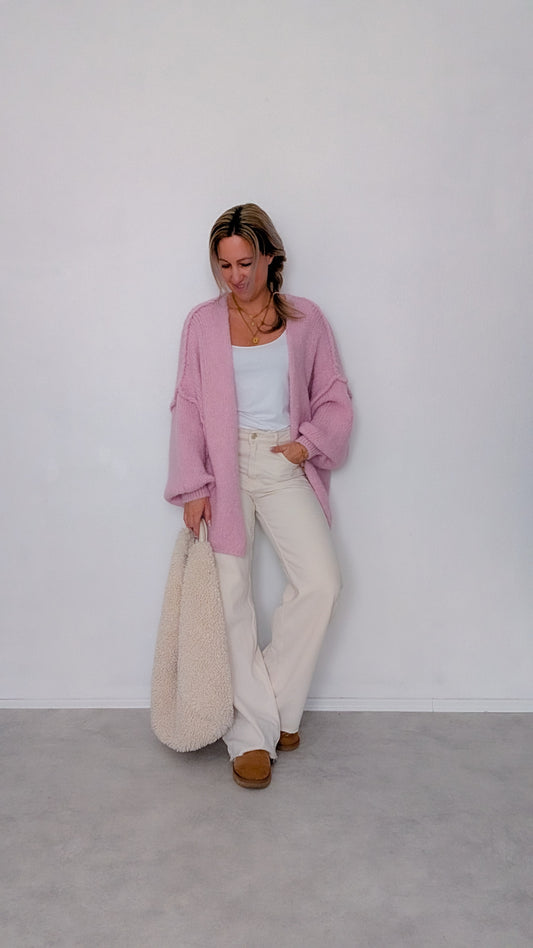 Cardigan rosa