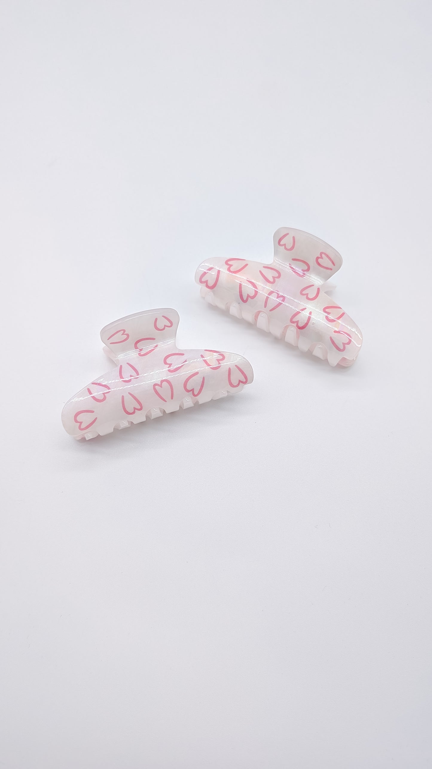 Haarspange rosa Herzen