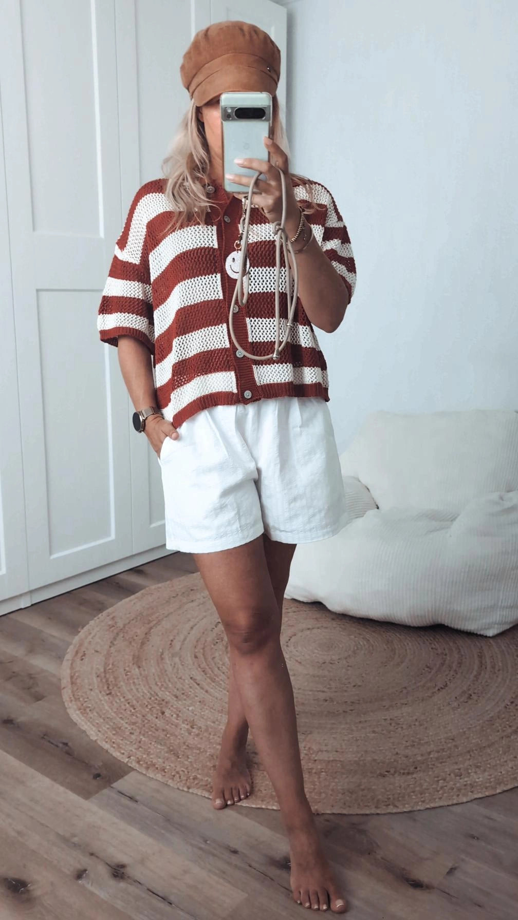 Strickjacke kurzarm
