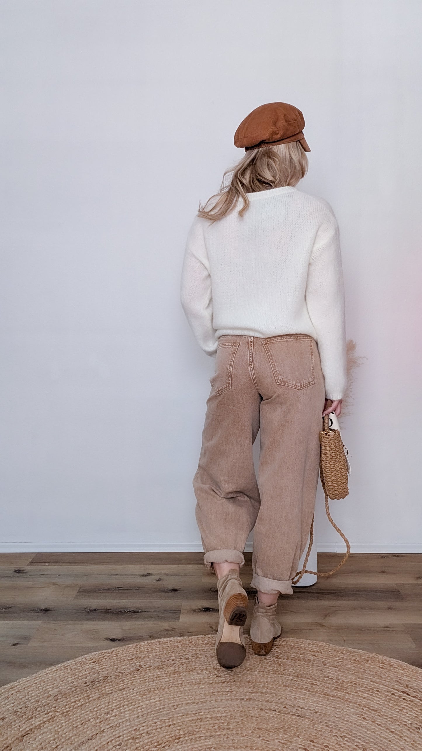 Barrel Jeans beige