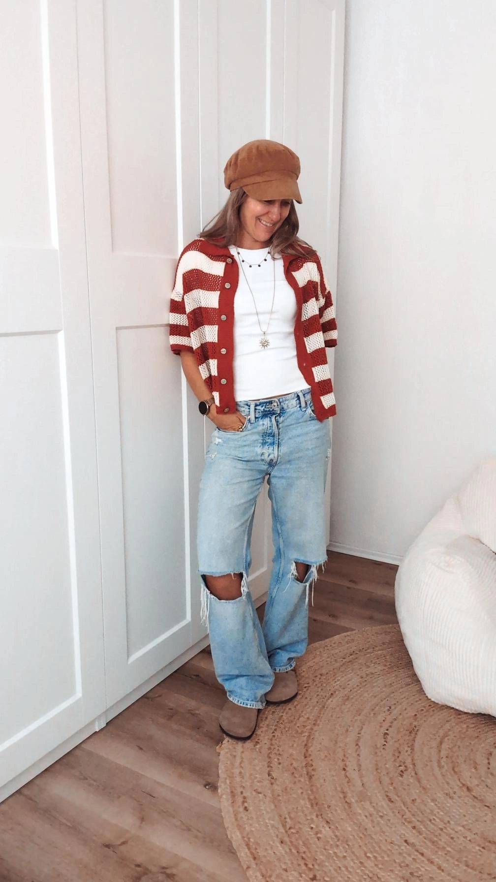 Strickjacke kurzarm