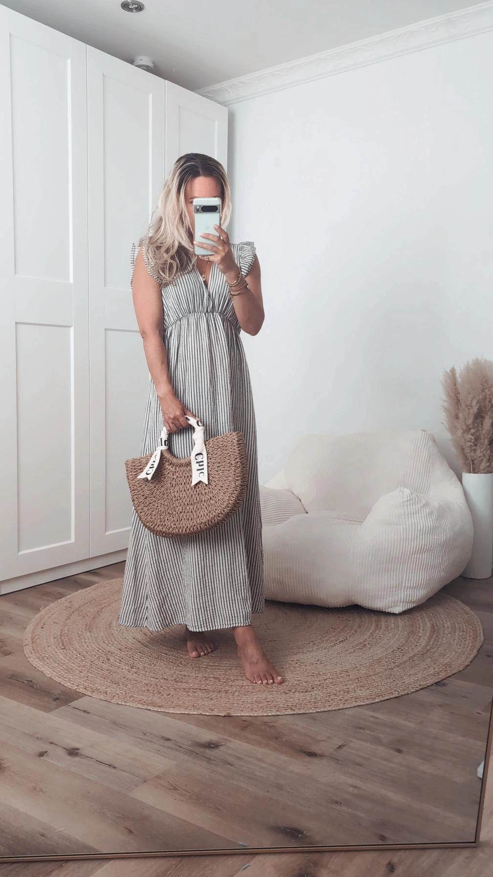 Maxi Kleid gestreift