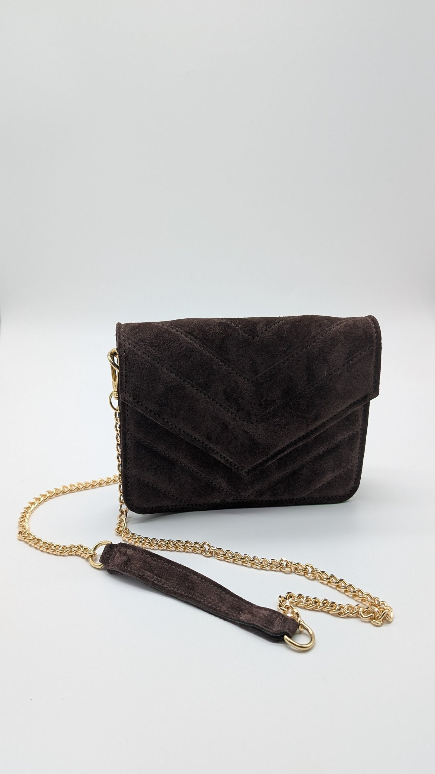 Kleine Ledertasche braun