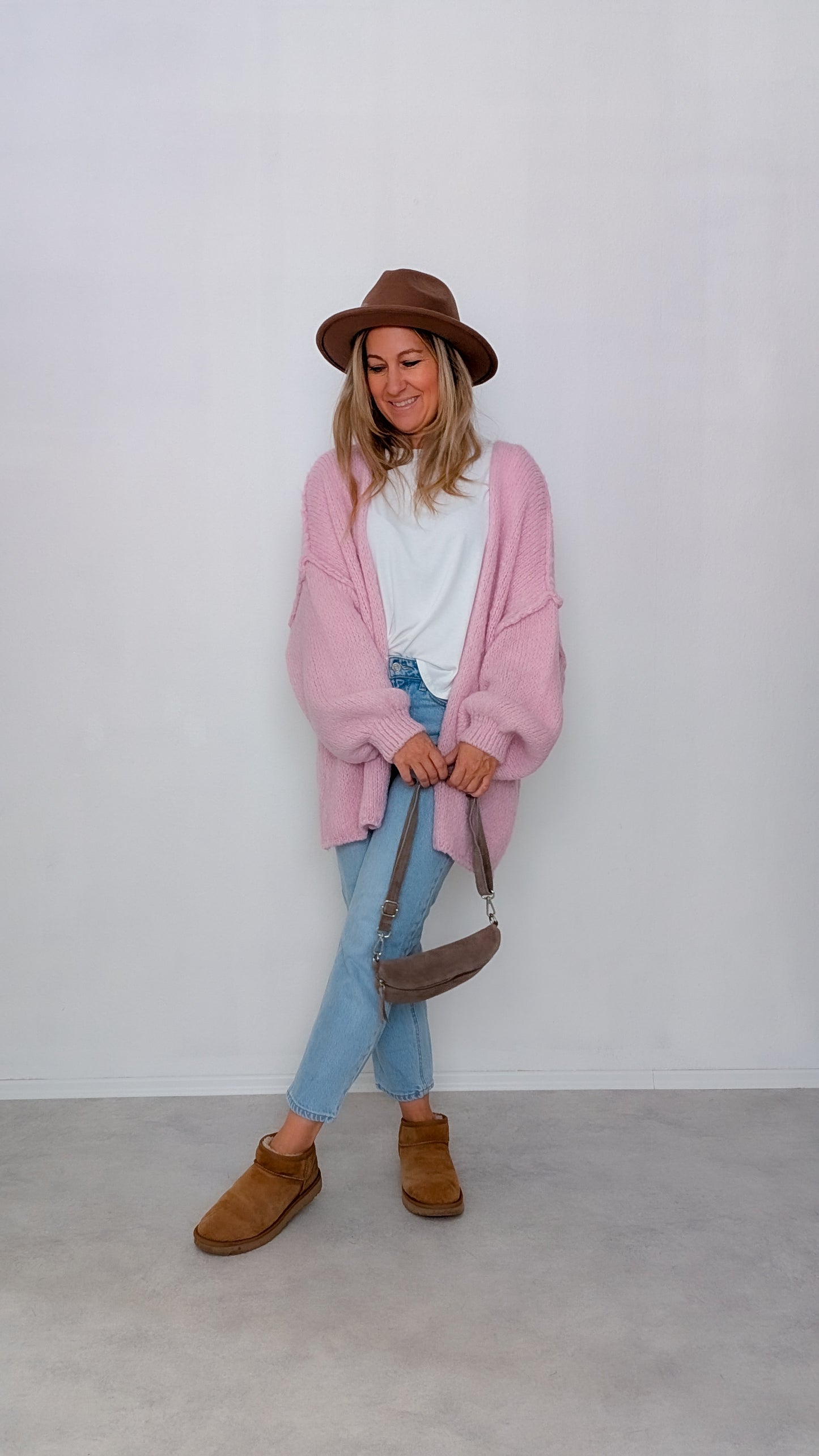 Cardigan rosa