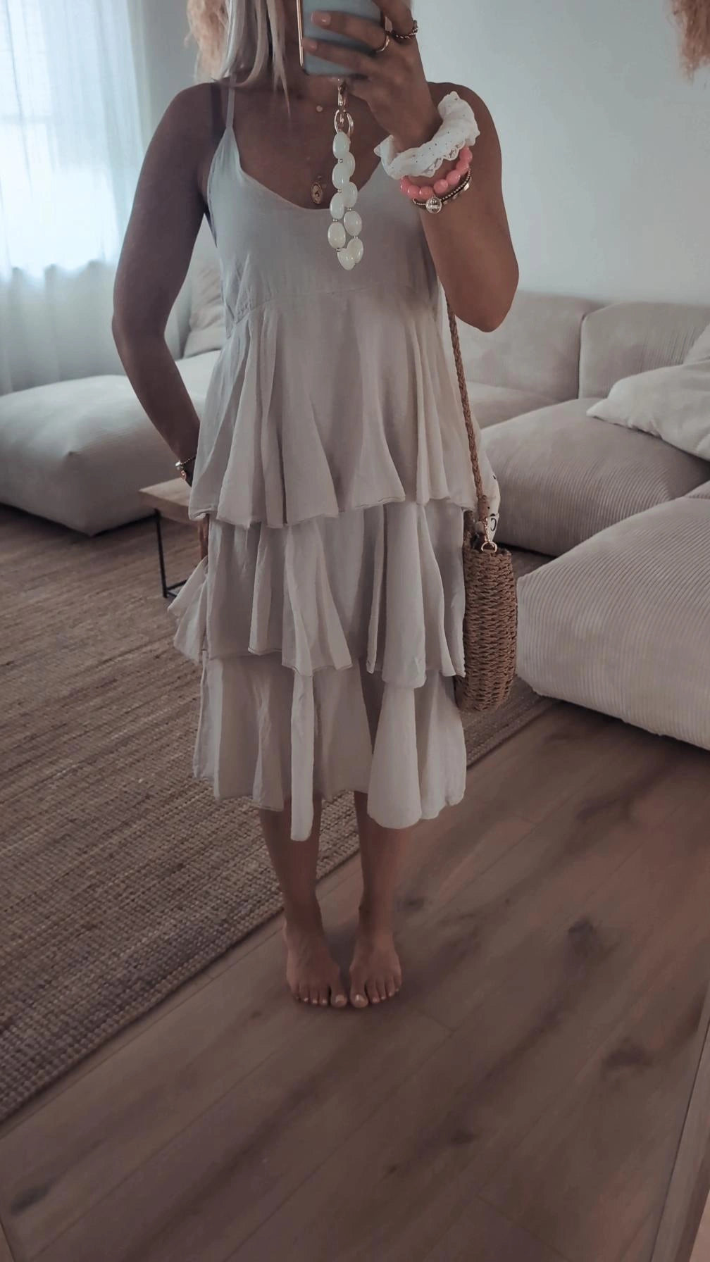 Kleid hellbeige