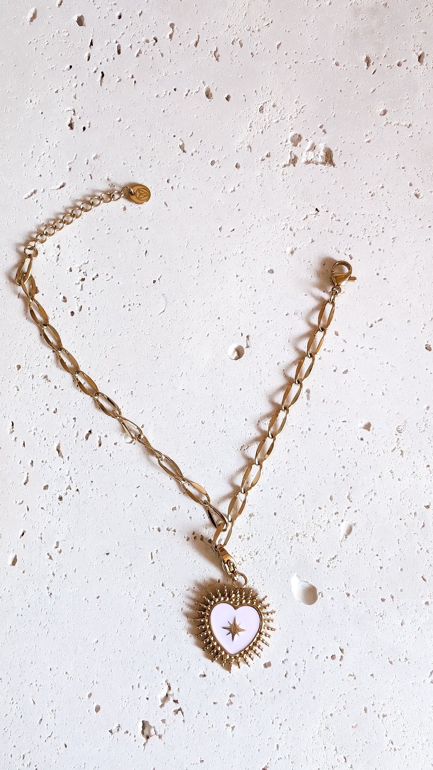 Charm Anhänger Herz rosa