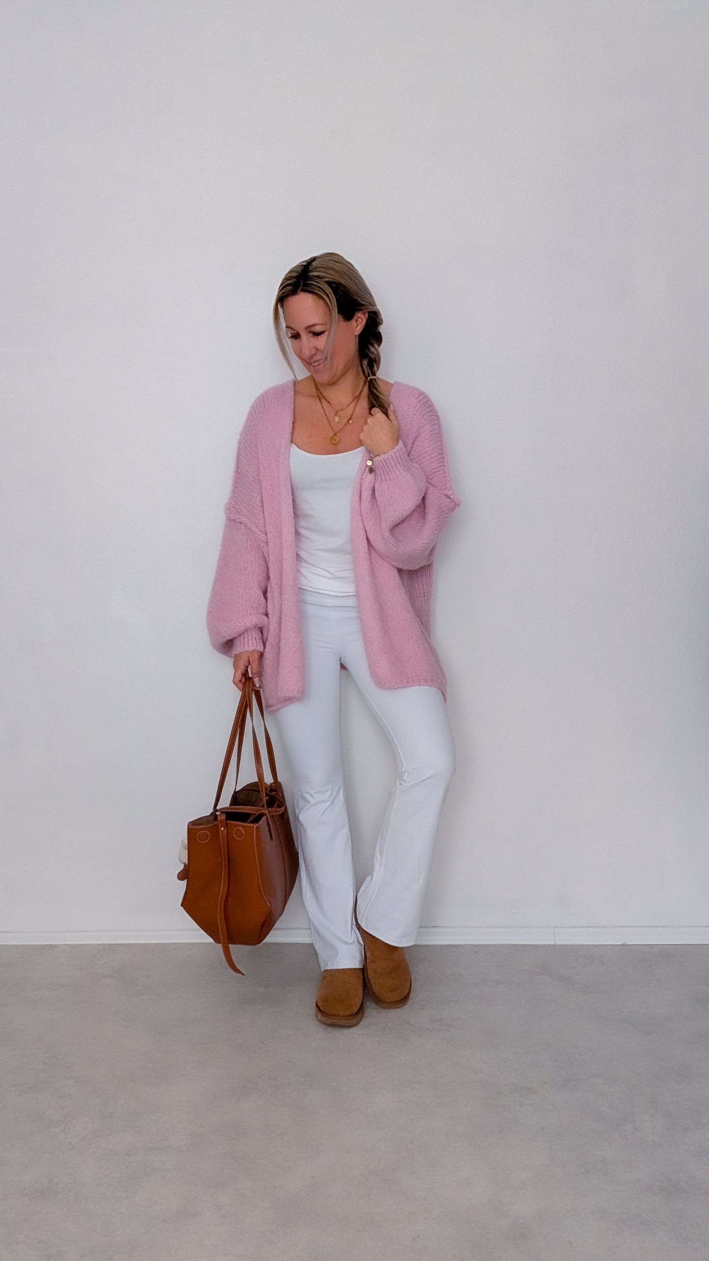 Cardigan rosa