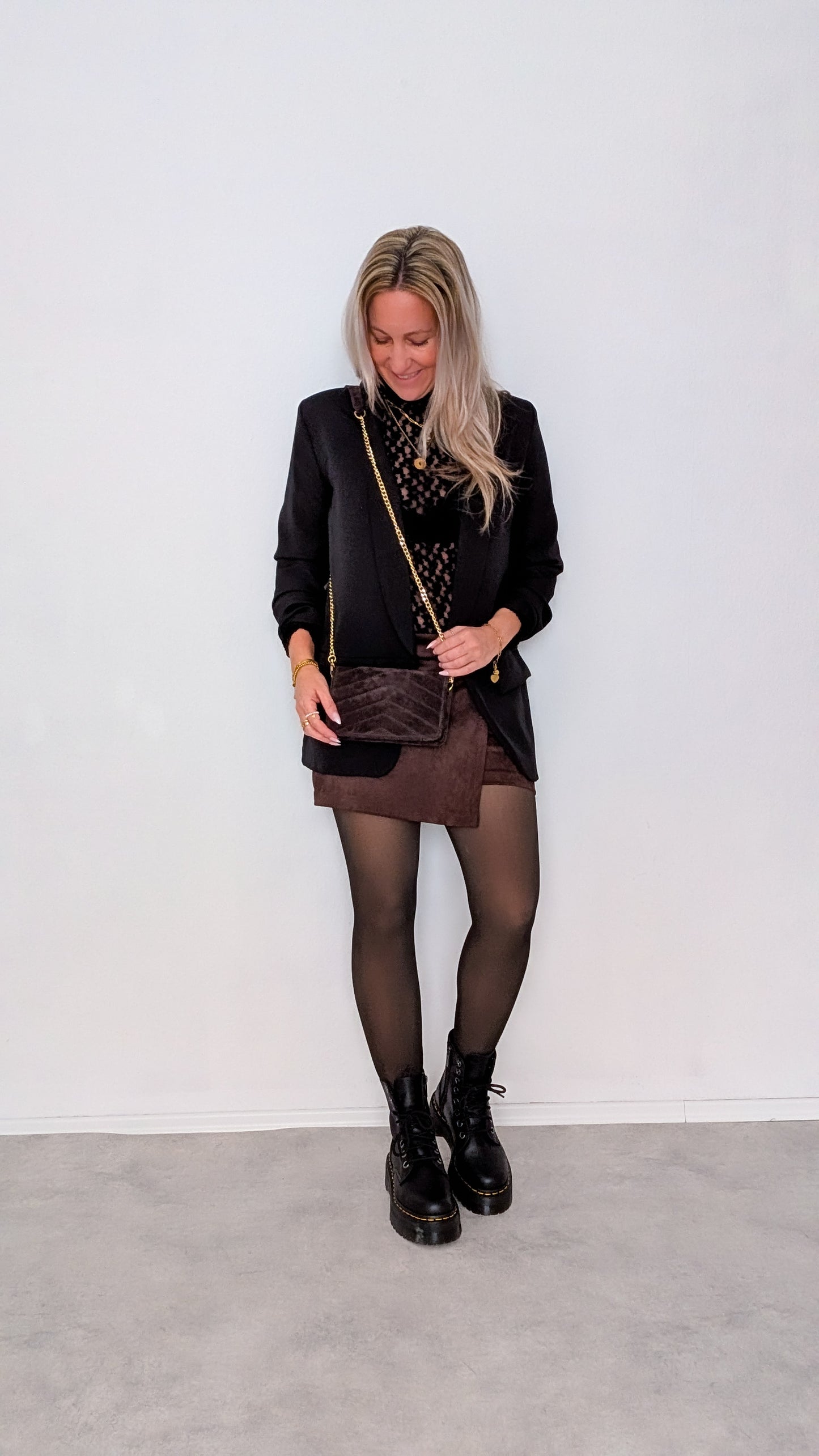 Spitzen Shirt schwarz