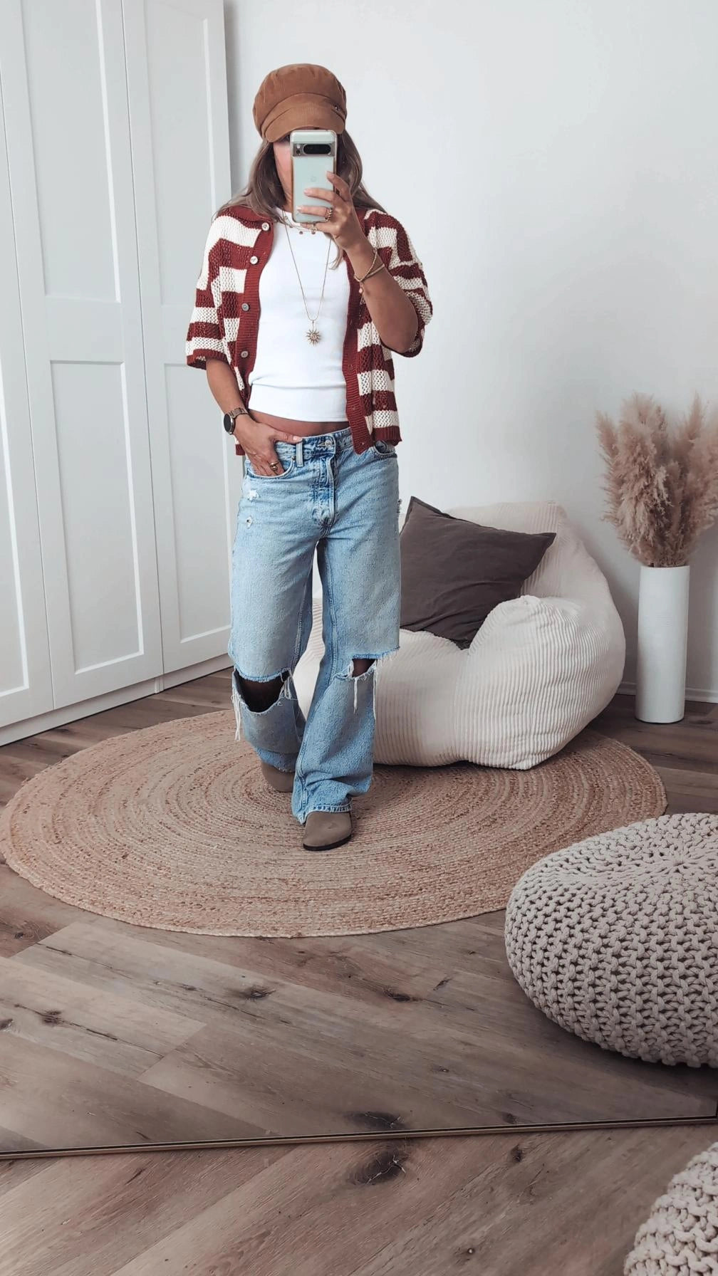 Strickjacke kurzarm