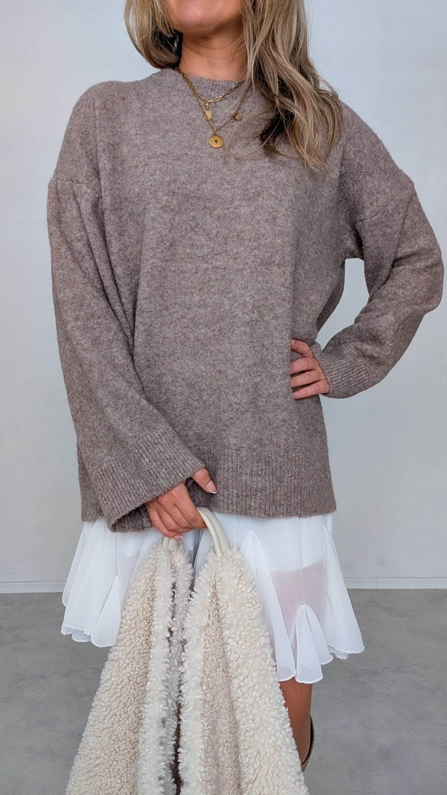 Pullover taupe