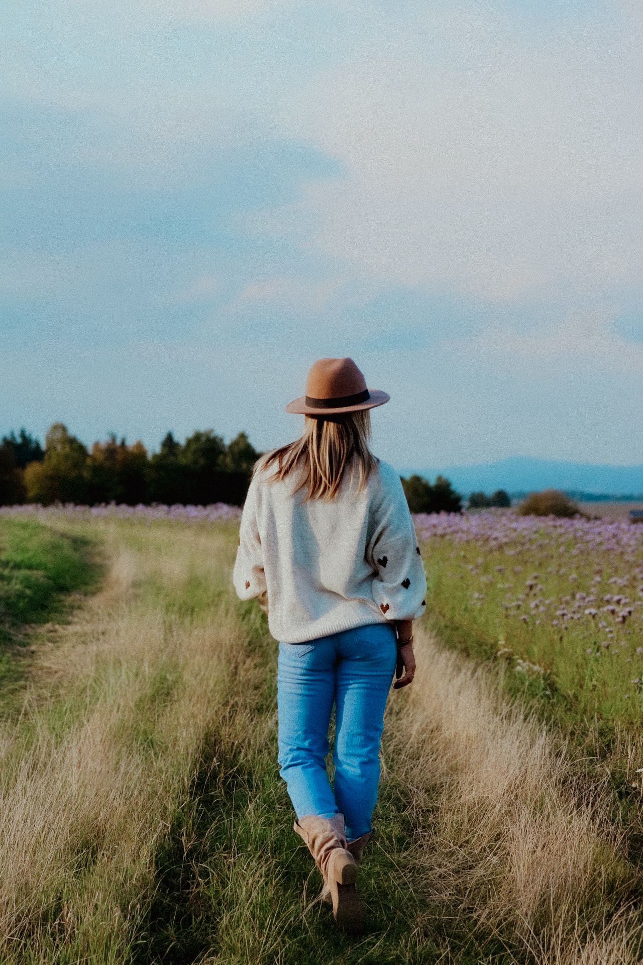 Pullover braune Herzen