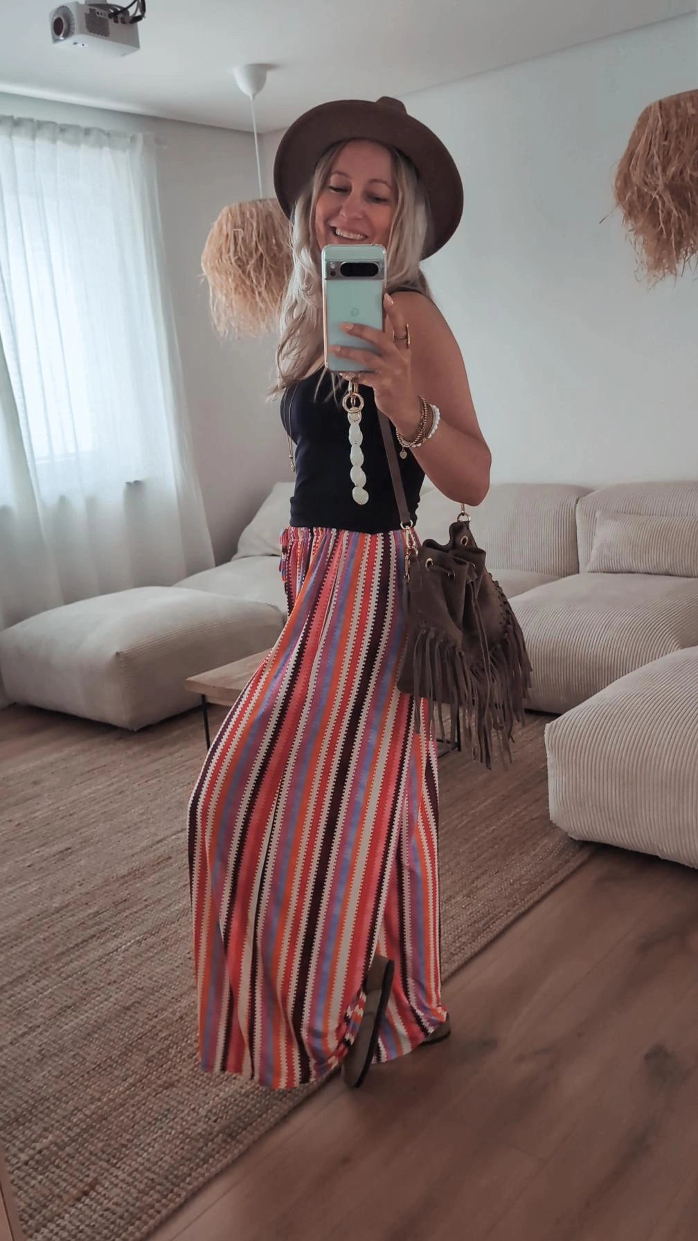 Hose bunt gestreift