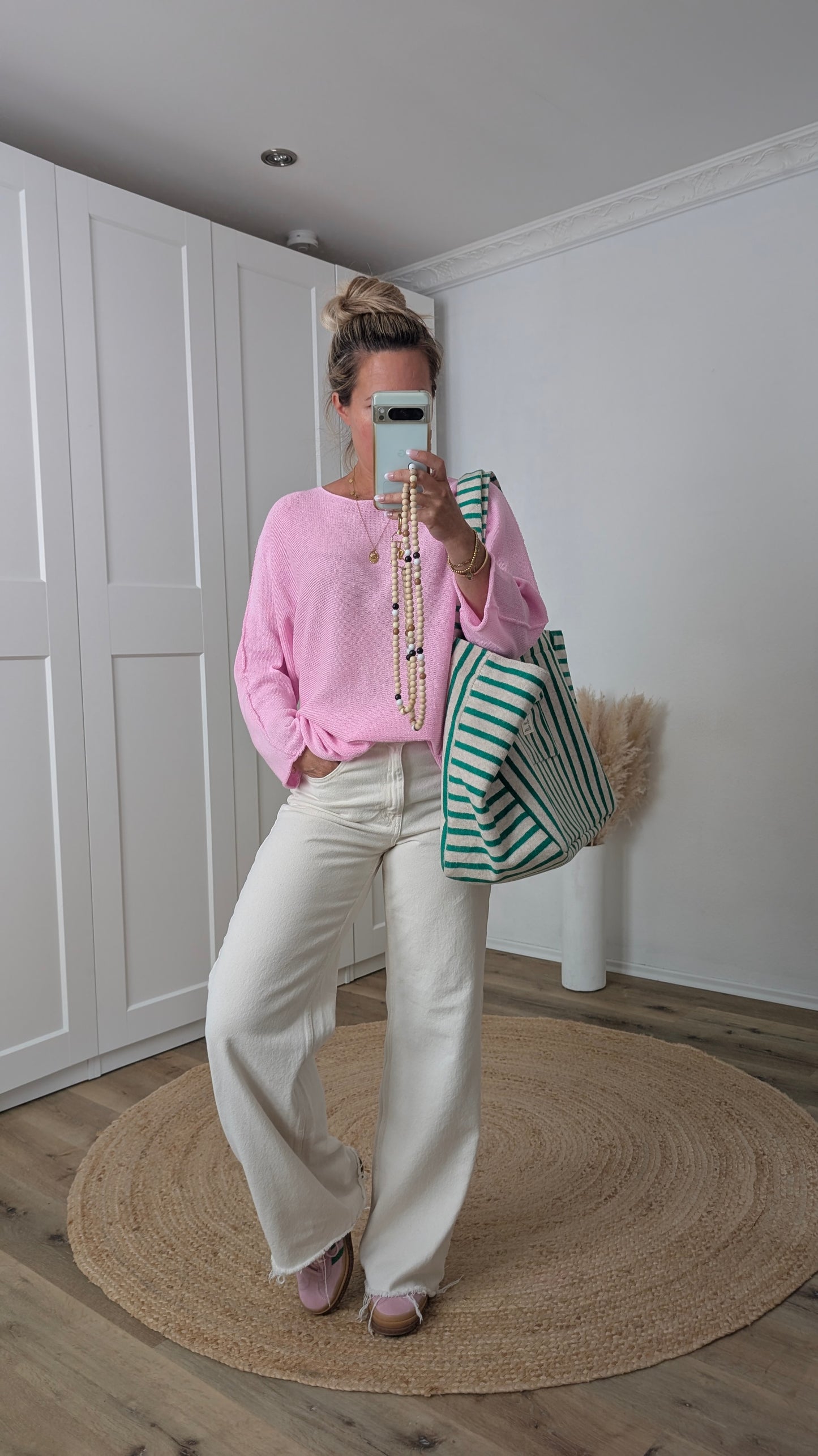 dünner Pullover rosa