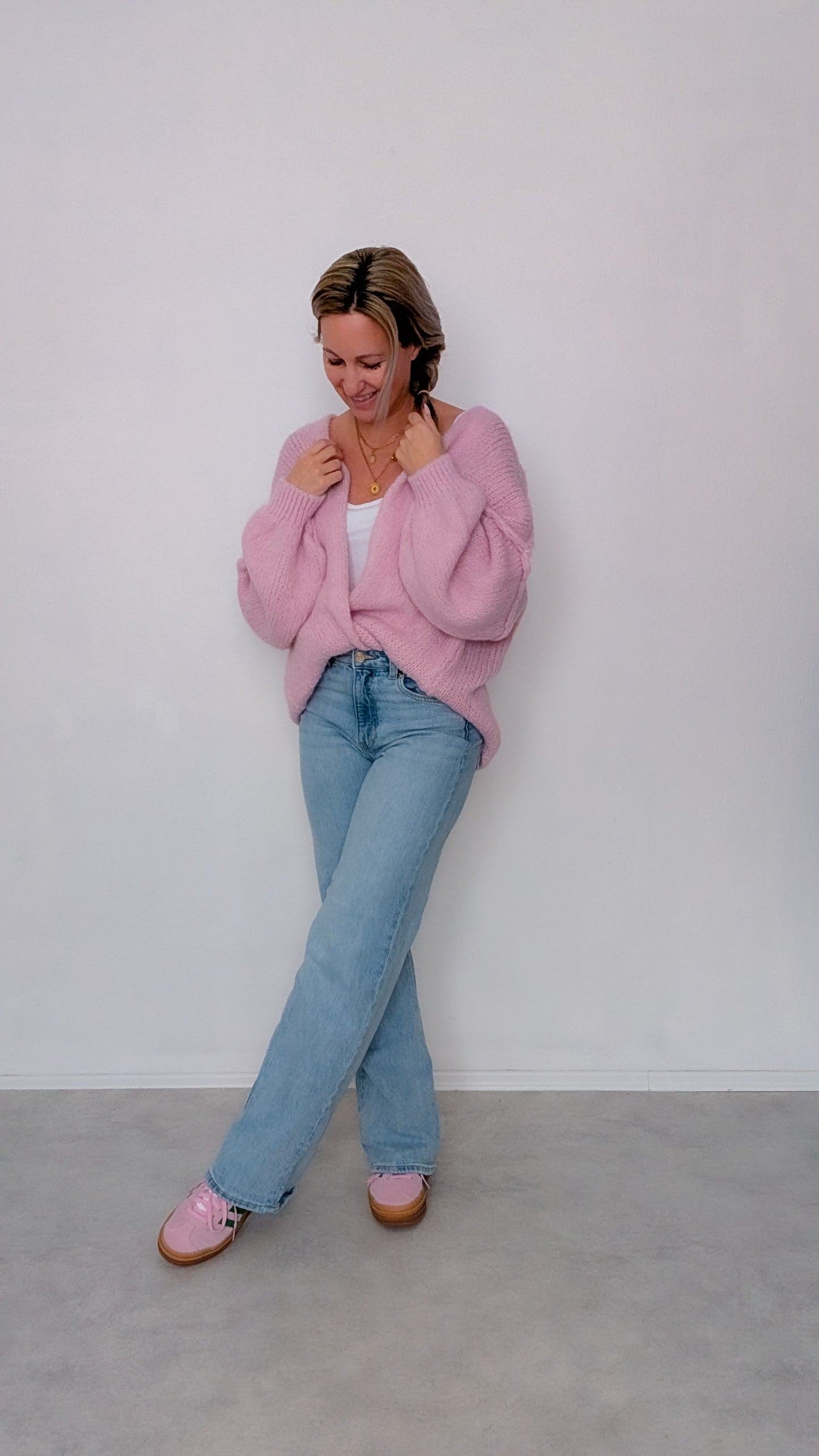 Cardigan rosa