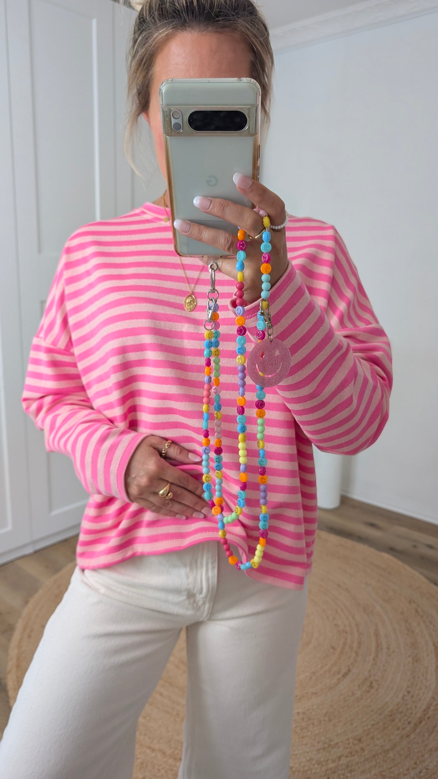 Pullover pink rosa gestreift